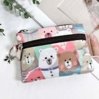 ราคา กระเป๋าเหรียญ 2 ซิบ ผ้าเคลือบกันน้ำ มีซับใน ใส่ธนบัตรพับครึ่งได้ กระเป๋าสตางค์ (21002788082)