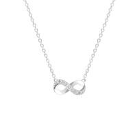 ราคา Merii สร้อยคอพร้อมจี้เงินประดับ CZ ทรงกลม ขนาด 1 6 มม ดีไซน์อินฟินิตี้แห่งรักนิรันดร์ ยาว 16 นิ้ว Infinity Love 221N0357 01 (17444582372)