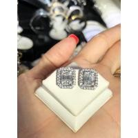 ราคา Titapa jewelry ต่างหูเพชรเอมเมอรัลประกบล้อมเพชร (7561377634)