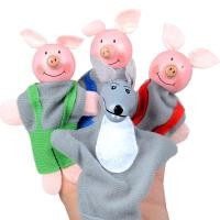 ราคา Finger Puppets Set Baby 10 Pcs Animals Plush Doll Hand Cartoon Family Hand Puppet Cloth Theater Educational Toys For Kids Gifts (20018752664)
