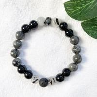 ราคา กำไลหินนำโชคแท้ 8มม Onyx ลาวา แก้วขนเหล็ก ลาบาโดไลท์ (16888289629)