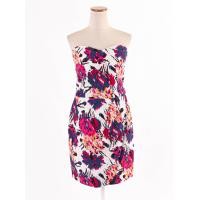 ราคา RAMPAGE เดรสเกาะอก ผ้าพิมพ์ลาย มีซับใน ซิปด้านหลัง ป้ายแบรนด์ระบุไซส์ M สินค้าป้ายห้อย Preloved (20674945005)