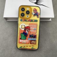 ราคา Super Mario yellow gloss oil Two layer pattern Phone Case For iPhone 15 Pro Max 14 ProMax 13 12 12Pro 11 Shockproof Phone soft border hard case Mobile phone protective case (20687252047)