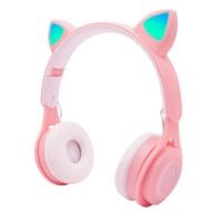 ราคา จัดส่งที่รวดเร็ว หูแมว ชุดหูฟังสําหรับเล่นเกม หูฟังบลูทู ธ ไร้สาย Cute Headworn Bluetooth Earphones สีชมพู สีฟ้า สีม่วง สีขาว (21096321254)