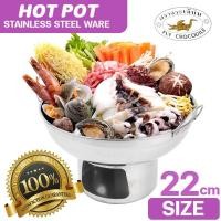 ราคา Telecorsa หม้อไฟสเตนเลส ขนาด22cm รุ่น Hotpot stainless steel 22 cm 00A TC (12940903205)