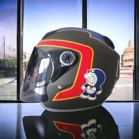 ราคา หมวกกันน็อคสำหรับผ้ใหญ่ แบบเต็มใบไม่ปิดคาง ลายลิขสิทธิ์แท้โดราเอม่อน DORAEMON รุ่น RACER 04 มี 4 สี (18038166325)