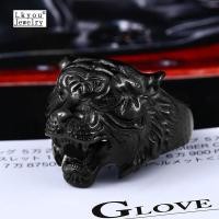 ราคา Lkyou แฟชั่นผู้ชายสไตล์พังก์เหล็กหัวเสือแหวนแหวนเครื่องประดับ (1141180921)