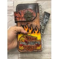 ราคา กระเป๋าหนังผู้ชายสายกระเป๋าสตางค์ใบยาวหนังแกะลายสไตล์วินเทจ (16354427049)