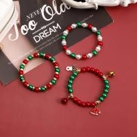 ราคา ชุดสร้อยข้อมือคริสต์มาสแฟชั่น3ชิ้นสำหรับผู้หญิงสร้อยข้อมือซานตาคลอสลูกปัดหลากสีแฮนด์เมดสวยงามเครื่องประดับของขวัญปีใหม่ (20801086446)