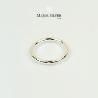 ราคา แหวนลวดกลม 2 มิล เนื้อตัน แหวนเงินแท้ 92 5 แหวนแฟชั่น เรียบๆ สไตล์อินเทรน แหวนเงินแท้ 100 Major Silver (11119856827)