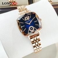 ราคา LONGBO 2024นาฬิกาผู้หญิงใหม่แฟชั่นนาฬิกาควอตซ์กันน้ำของแท้พร้อมเพชรหรูหราสูงส่ง ทองคำสีกุหลาบ (21236373596)