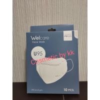 ราคา พร้อมส่ง ป้องกัน pm 2 5 Welcare Face Mask U 95 บรรจุ 10 ชิ้น กล่อง สีขาว ดำ เบจ (17810437598)