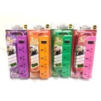 ราคา ปลั๊กไฟสามตา ปลั๊กพ่วง Macnus anitech 3m iso9001 9002 (7203354829)