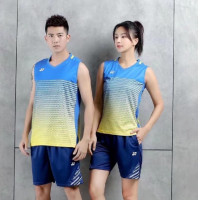 ราคา เสื้อผ้าลายกีฬาปิงปองแขนกุดแห้งเร็วสำหรับสำหรับทั้งหญิงและชายชุดกีฬาแบดมินตันเสื้อผ้าแข่งกีฬาชุดเล่นวอลเลย์บอลกีฬาเทนนิส (19898903846)