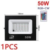 ราคา ไฟ LED อัตโนมัติ RGB พร้อมรีโมทคอนโทรล30W 50W 100W IP66สปอตไลท์ไฟถนนโปรเจคเตอร์กลางแจ้งกันน้ำ (21170605656)