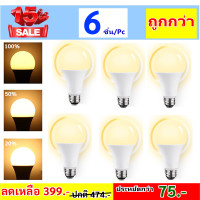 ราคา ส่งฟรี หลอดไฟ LED แบบ หรี่ไฟได้ ขนาด 9 วัตต์ ขั้ว E27 แสง Warm White หลอดไฟ ทรงกลม ใช้ร่วมกับสวิตซ์หรี่ไฟ LED A60 DIMMABLE (20841224939)