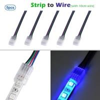 ราคา 4pin RGB เทปสำหรับ IP20 IP65 5050 3528 10มม แถบไฟ LED ไฟสายไฟ Fixing Clamp Quick การเชื่อมต่อ (21170385733)