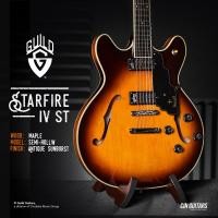 ราคา Guild Starfire IV ST Antique Sunburst กีตาร์ไฟฟ้า Semi Hollow Maple Body with Spruce Center Block (17415043670)