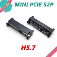 ราคา 1 10PCS MINI PCIE Msata Connector PCI E Socket Slot 52P Card Holder H4 0MM H5 2 H5 6 H6 8 H9 0 For notebook Mini PCIE SMT SSD (20286491523)