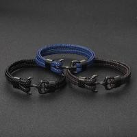 ราคา COD 2018 สร้อยข้อมือสมอเรือสแตนเลสรุ่นใหม่ กำไลเสน่ห์ผู้ชายหนังแท้ สร้อยข้อมือหนังถักแบบกำหนดเอง (15960020233)