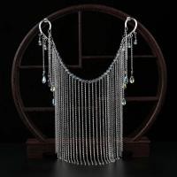 ราคา สร้อย คาดหน้า ผาก YOCKY หวาน Retro Headdress จี้ Water Drop Rhinestone อุปกรณ์เสริมผมงานแต่งงานเครื่องประดับหน้าผากเจ้าสาว Tiara หน้าผาก Chain คิ้ว Drop Headband (16902867643)