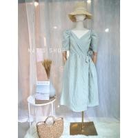 ราคา พร้อมส่ง เดรสยาวลายสก็อต ผูกโบว์ข้าง งานป้าย นำเข้า natis bkk (14526726479)