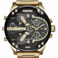 ราคา Diesel Mens Mr Daddy 2 0 Stainless Steel Chronograph Quartz Watch Gold black dial (20363995745)