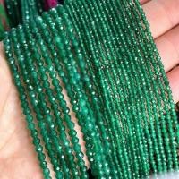 ราคา Natural Stone Beads Faceted Emerald Green Chalcedony Round Loose Spacer Bead For Jewelry Making DIY Bracelet Necklace 2 4MM (20010328565)