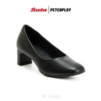 ราคา Bata รุ่น 611 6352 รองเท้าผู้หญิงคัทชู ส้นสูง 2 นิ้ว รับปริญญา นักศึกษาแบบถูกระเบียบ ใส่ทำงาน ใส่เรียน รองเท้าทางการ สีดำ รหัส 611 6352 (21282465721)