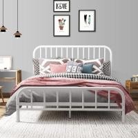 ราคา โครงเตียงขนาดควีนไซส์ 5 ฟุต 6 ฟุต เตียงเหล็กโครงเตียงคู่สีดำ (21367856622)