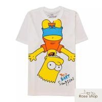 ราคา 2023Newเสื้อยืดผ้าฝ้ายพิมพ์ลายเสื้อยืดซิมซันSimpson การ์ตูนลิขสิทธิ์ รุ่น สีขาว S 4XL (20431900826)