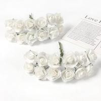 ราคา 12ชิ้น พวงกระดาษช่อเล็ก1 5ซม กุหลาบดอกไม้ประดิษฐ์มือสำหรับสมุดภาพของตกแต่งงานแต่งงานช่อดอกไม้ปลอมขนาดเล็ก (20147320924)