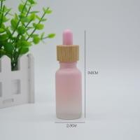 ราคา Eco friendly Dropper Bottle Rubber Head Dropper Container Gradual Frosted Dropper Bottle Wood Grain Essential Oil Bottle Refillable Essential Oil Bottle Set (19758149633)