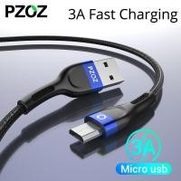 ราคา PZOZ สาย Micro USBสายชาร์จเร็วไนลอนแบบถักสาย USB เป็น Micro USB2 0สายชาร์จเร็วสำหรับ Samsung Huawei Xiaomi Oppo A53 Vivo LG Nexus Android โทรศัพท์ PS4 Xbox One (6660680962)