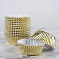 ราคา ถ้วยจีบ ถ้วยกระดาษอบได้ กระทงจีบ ถ้วยคัพเค้ก 3219 สีเงิน สีทอง สีเมทัลลิค แพ๊ค 100 ใบ (14881494143)
