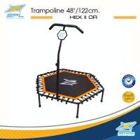 ราคา SPORTLAND แทรมโพลีน 6 เหลี่ยม SPL Trampoline hexangular W T handle 48 นิ้ว Hex II OR 6990 (16474358878)