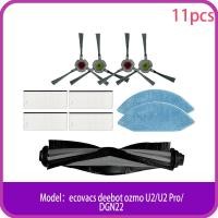ราคา ตัวกรอง แปรงลูกกลิ้ง แปรงด้านข้าง ผ้าถูพื้นสำหรับ U2 Ecovacs Deebot Ozmo U2 Pro DGN22อุปกรณ์เสริมเครื่องดูดฝุ่นหุ่นยนต์ (20590640278)