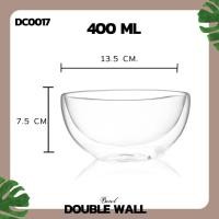 ราคา NEW ถ้วย ชาม ชามแก้ว สองชั้น BOWL DOUBLE WALL Glass ขนาด 350 500ML ชามแก้วสองชั้น ถ้วยใส่อาหาร ถ้วยแก้ว 2 ชั้น ราคาถูก พร้อมส่ง (19679074768)
