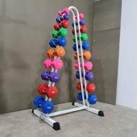 ราคา ชุดดัมเบลหุ้มยางไวนิลพร้อมชั้นวาง 1 10 กก (14251678753)