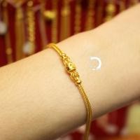 ราคา ข้อมือ 1 สลึง รวมลายแฟชั่น ทองแท้ 96 5 ทองแท้ มีใบรับประกัน เลือกลายและความยาวได้ (20036008227)