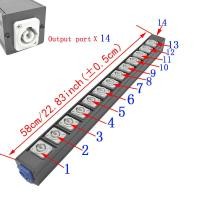 ราคา รางปลั๊กไฟ PDU Aluminum Box Enclosure NAC3MPA NAC3MPB C Power Chassis for Stage Light LED Connector 20A 250V (18494873173)