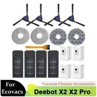ราคา Accessories for Deebot X2 X2 Pro X2 Omni Robot Vacuums Cleaner Side Brush Filter Mop Cloths Dust Bag (20936378637)