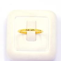 ราคา Happy Jewelry แหวนสไตร์มินิมอล เพชร 1 เม็ด ทองแท้ 9k 37 5 เพชรเกสร ME749 (16970431016)