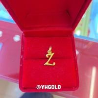 ราคา จี้ทองครึ่งสลึงYHGOLD จี้ตัวอักษร ทองคำแท้96 5 ขายได้จำนำได้ (20003032219)