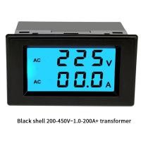 ราคา แรงดันไฟฟ้า AC และแอมป์มิเตอร์ดิจิตอลจอแสดงผล220Vเครื่องมือทดสอบแรงดันไฟฟ้าและกระแสหน้าจอคู่ (14465803746)