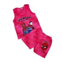 ราคา ชุดเซ็ตเด็ก ชุดเสื้อกล้าม กางเกงขาสั้น ผ้ามัน สีสะท้อนแสง ลายการ์ตูน ไซส์ S สำหรับเด็ก 9 เดือน 2 ขวบ STR0015 (21130148112)