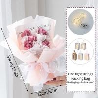 ราคา ช่อดอกกุหลาบประดิษฐ์ 1 ช่อ ของขวัญวันแม่ สําหรับผู้หญิง ดอกไม้รับปริญญา ช่อใหญ่ ของขวัญรับปริญญา (20410226045)