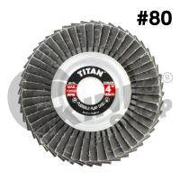 ราคา 1ใบ จานทรายซ้อนหลังอ่อน 4นิ้ว TITAN ขนาด105 x 16mm สีดำ มี9เบอร์ 40 60 80 100 120 150 240 320 400 (15836780580)