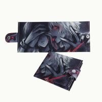 ราคา Tokyo Ghoul กระเป๋าสตางค์มีซิปสำหรับเด็กกระเป๋าใส่เหรียญทำจากผ้าใบนักเรียนลายการ์ตูนอุปกรณ์ต่อพ่วงกระเป๋าสตางค์สั้นหัวเข็มขัดสีดำสำหรับเด็ก (13239650443)