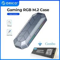 ราคา ORICO RGB External SSD 256GB ฮาร์ดไดรฟ์เสริม SSD 256GB USB 3 1 Gen2 Type C M 2 NVMe ฮาร์ดดิสก์ภายนอก RV500 (20794325380)